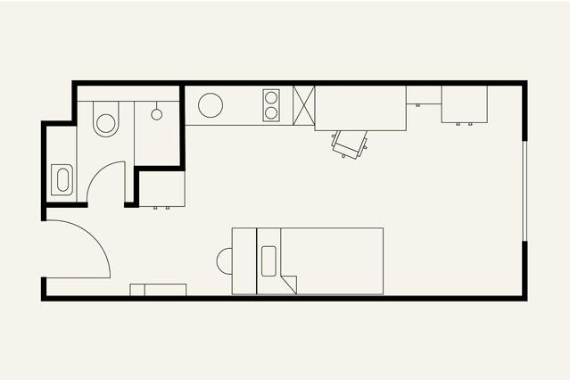 Studio in Köpenicker Straße, Mitte