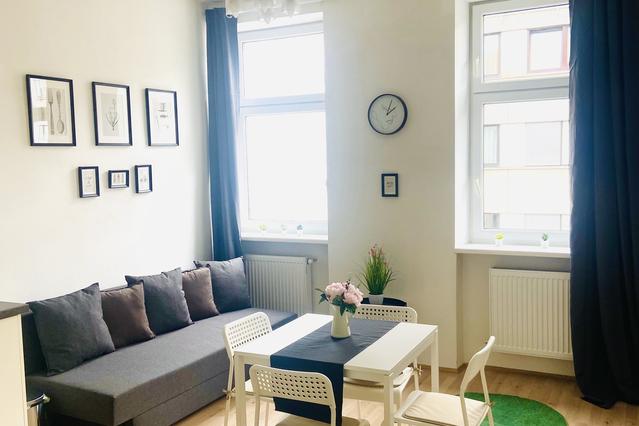 Nice and bright cozy little apartment fully furnished!