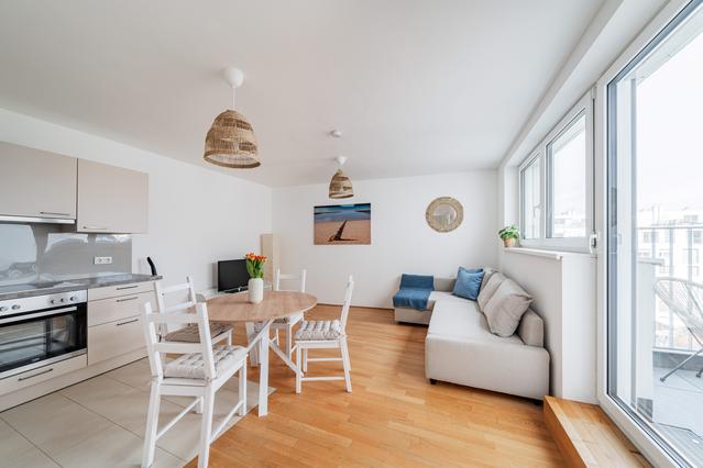 Cozy apartment with quiet balcony