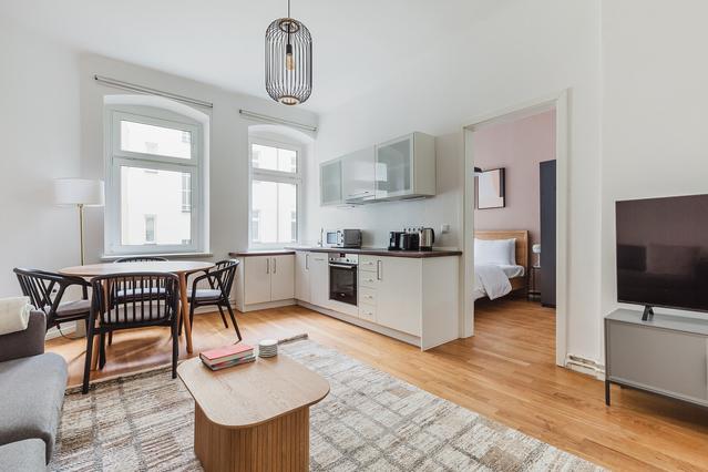 Apartamento de 1 quarto em Schwedter Straße